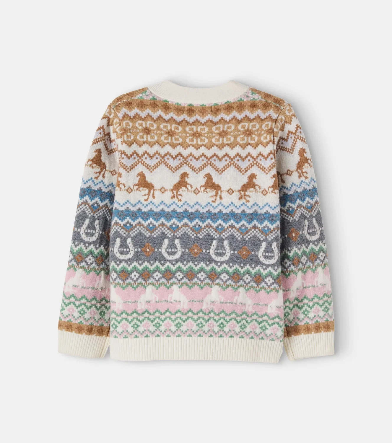 Кардиган хлопковый с шерстью Stella Mccartney Kids, бордовый — фото 3