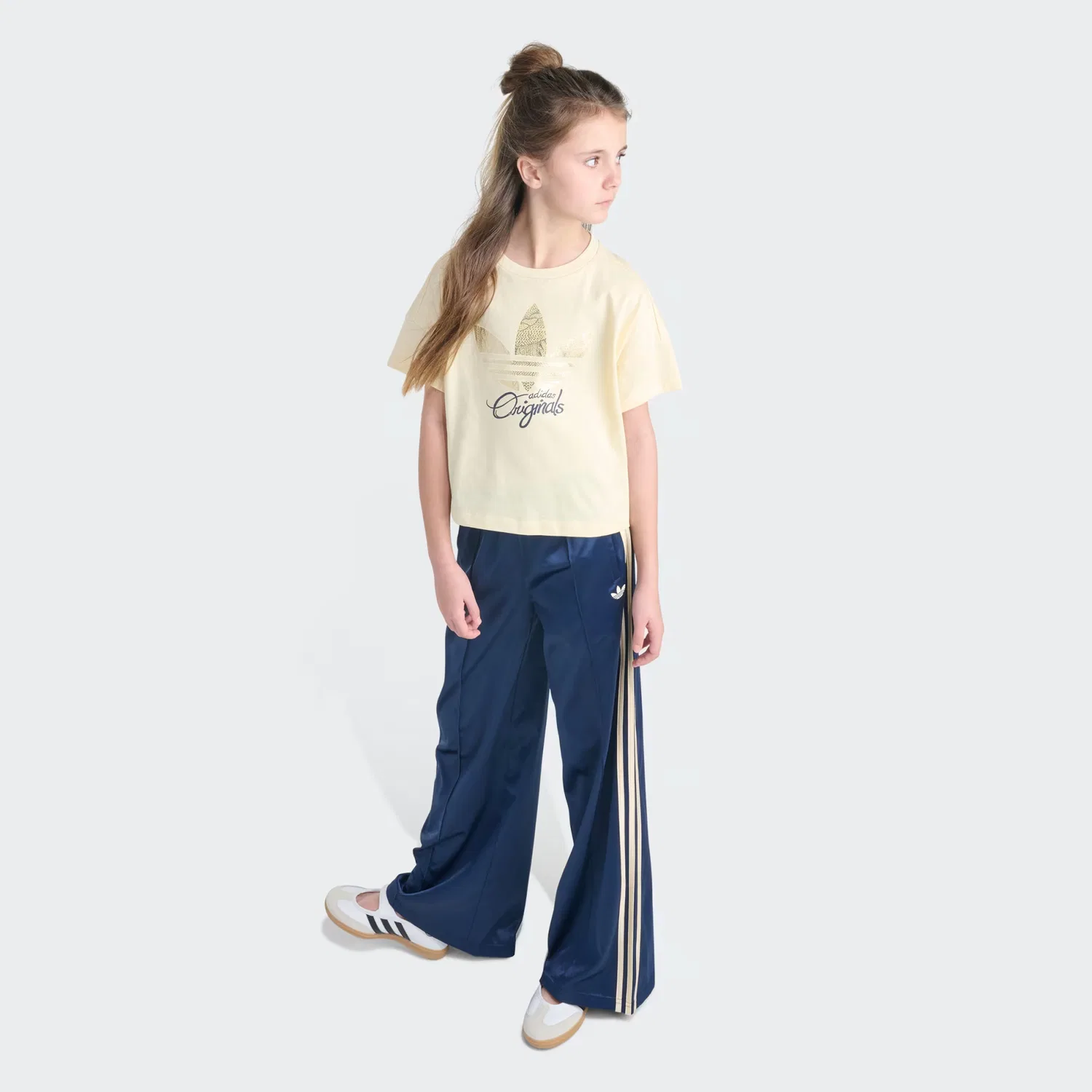 Детские брюки на эластичном поясе SST Adidas Originals, Night Indigo — фото 2