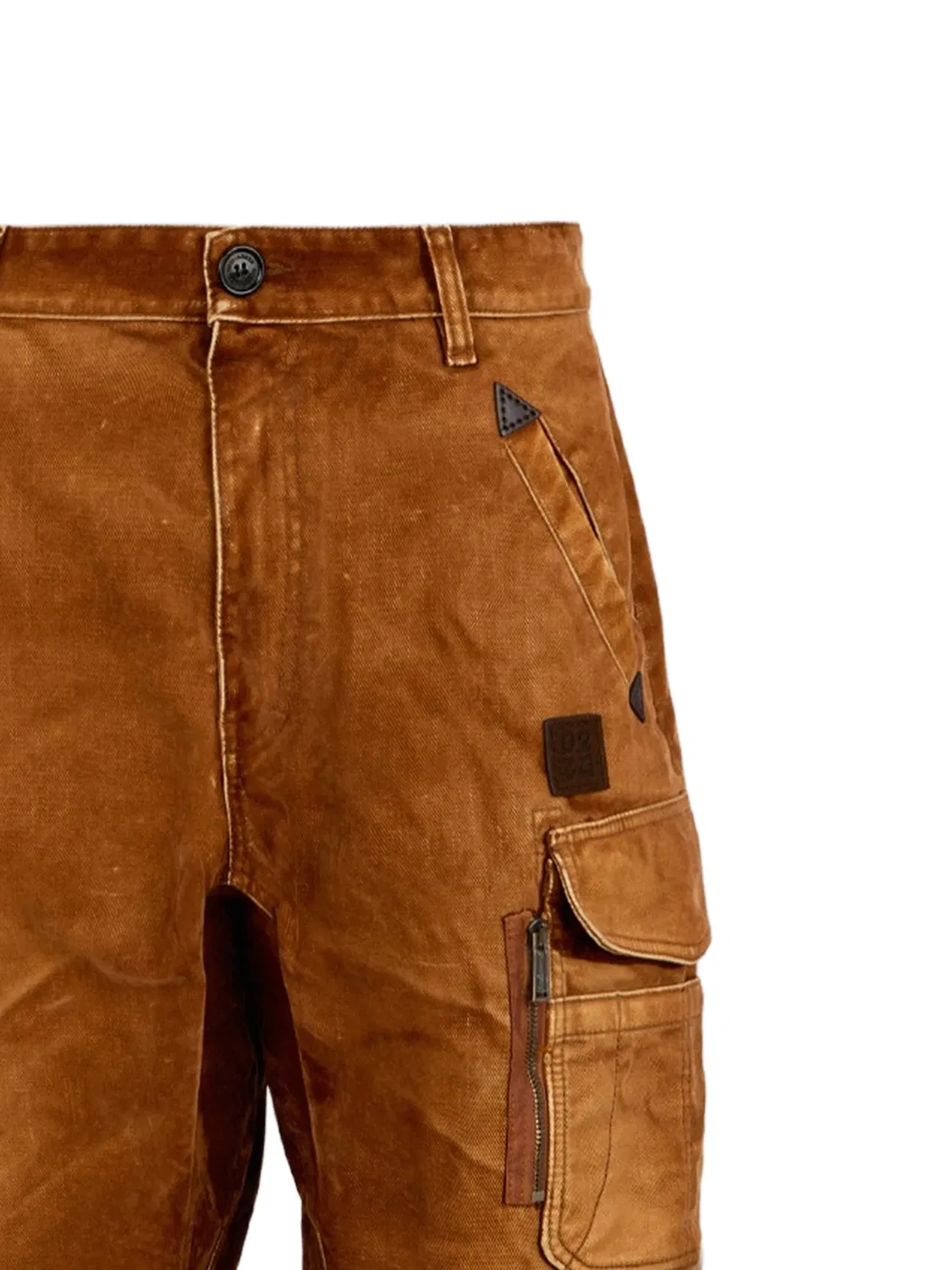 Замшевые брюки Carpenter2 Dsquared2, коричневый — фото 2