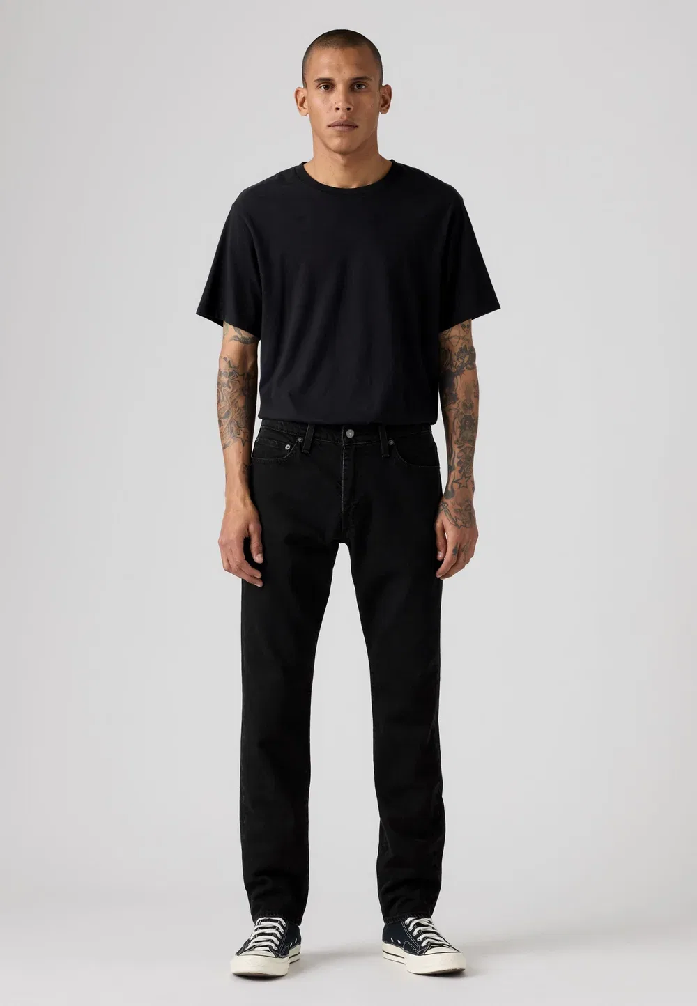 502 зауженный крой - джинсы зауженного силуэта Levi'S, Black — фото 4