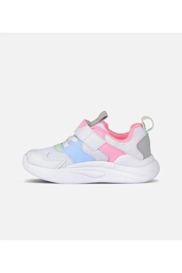 Детские спортивные кроссовки для девочек с липучкой Vicco, White — фото 2