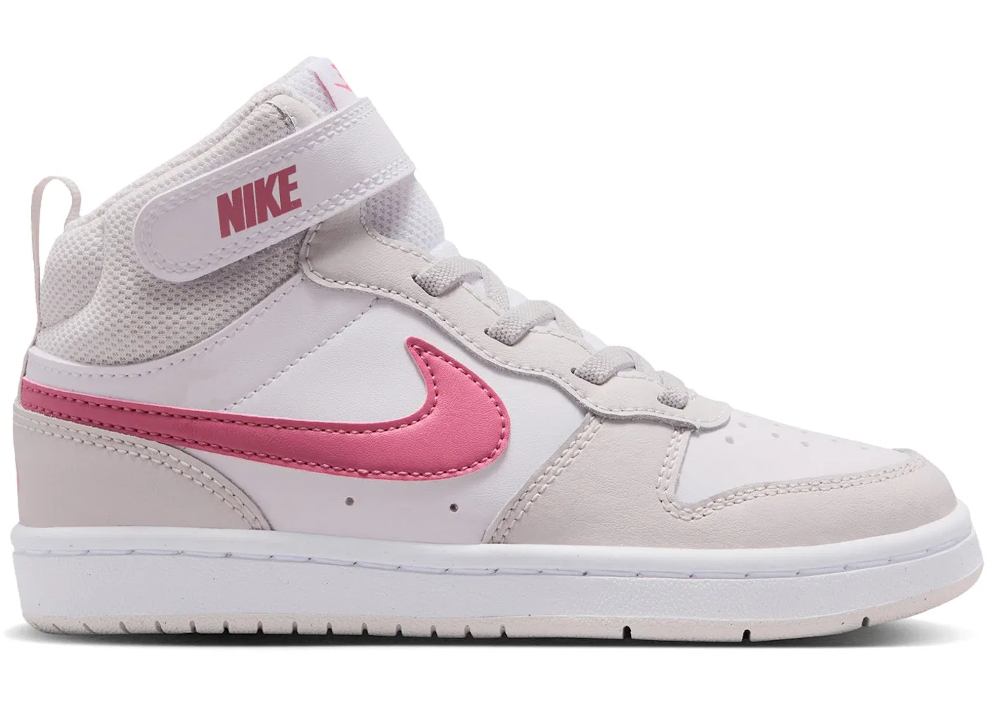 Детские кроссовки с высоким верхом Nike Court Borough Mid 2 Nike, White/Vast Grey/White/Peony