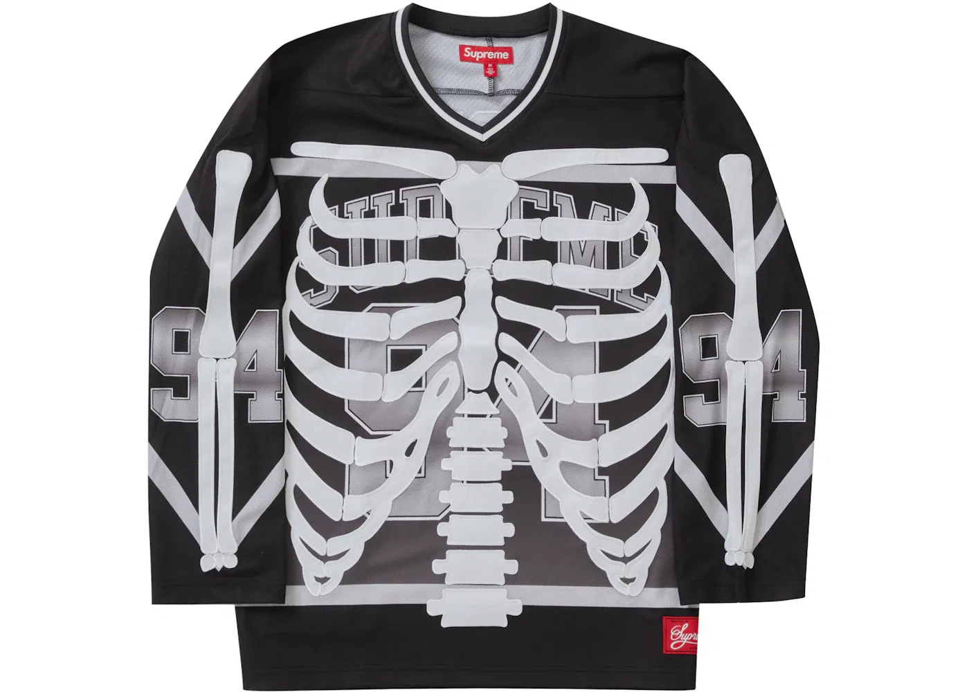 Мужская хоккейная джерси с принтом Bones Supreme, Black