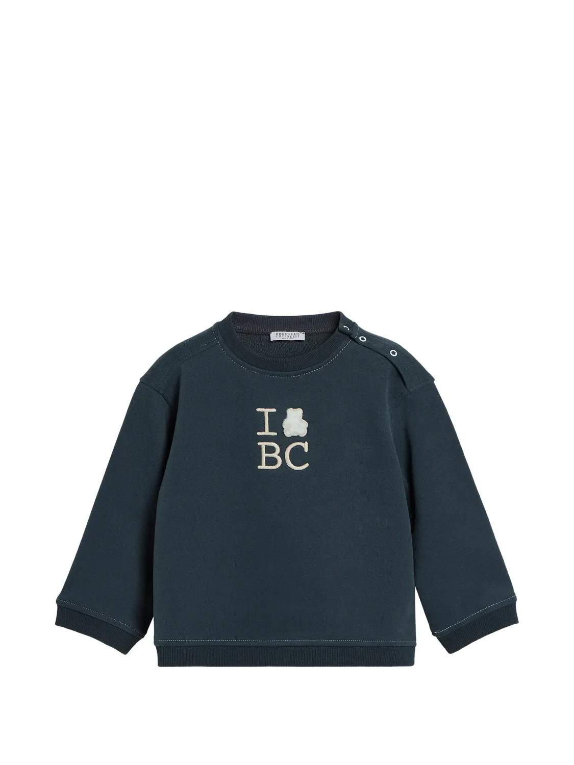 Brunello Cucinelli Детский свитшот Bernie синий