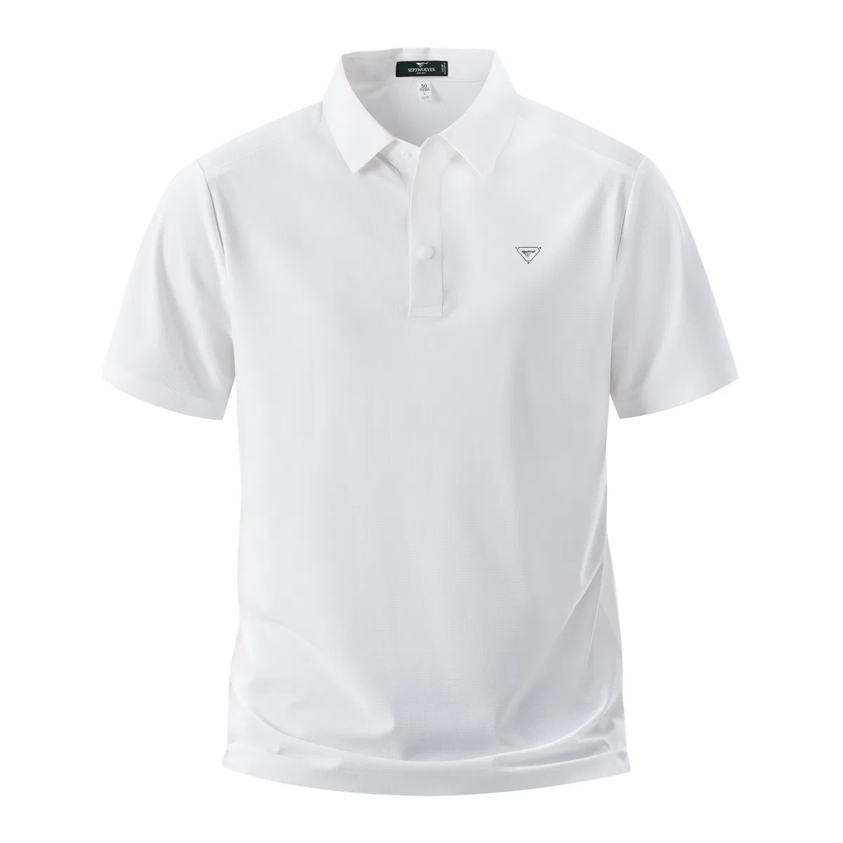Детское поло с коротким рукавом Cooling/Breathable/Sun Protection/Moisture Absorption-White SEPTWOLVES
