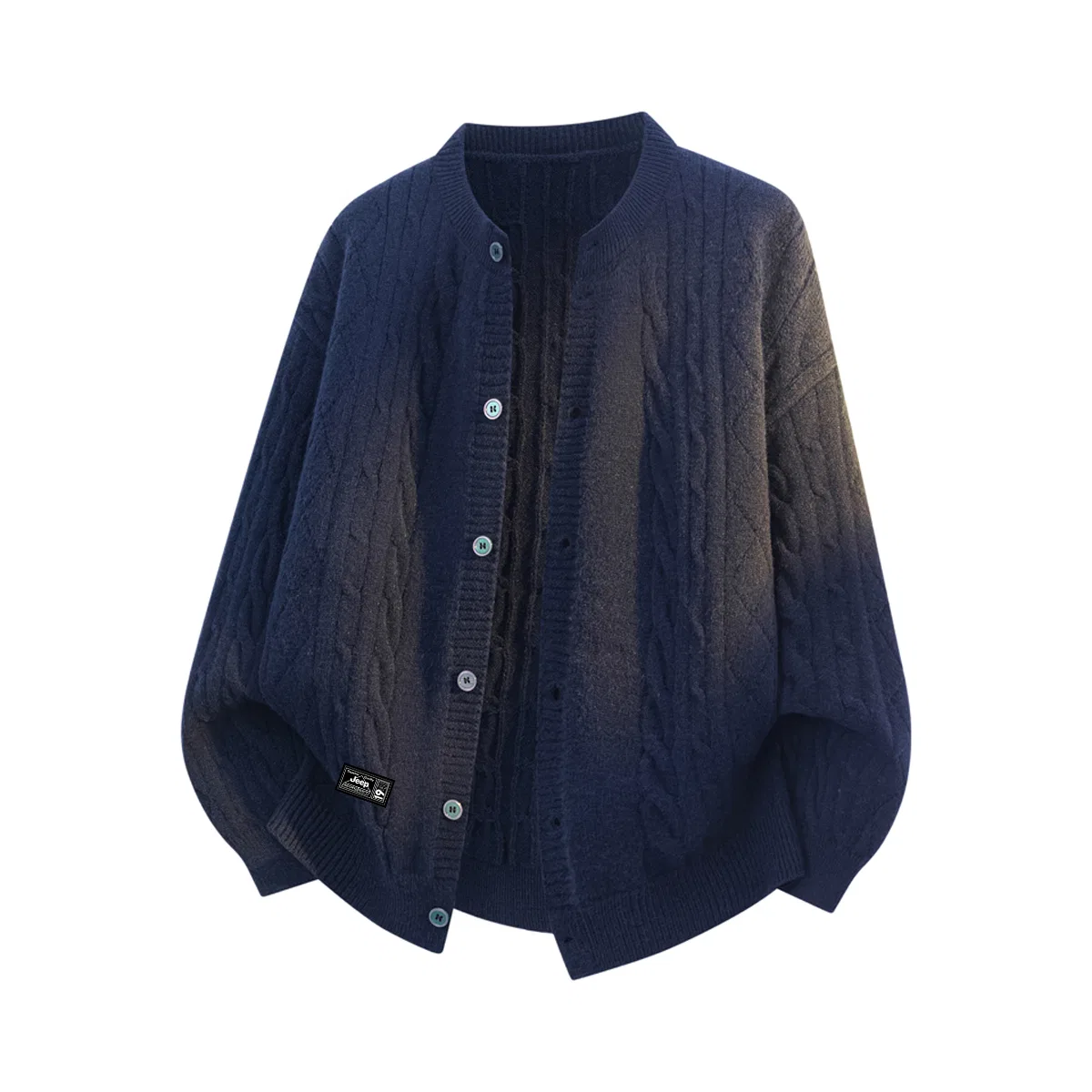 Детский свитер с круглым вырезом, прямой крой, Jeep, Navy Blue