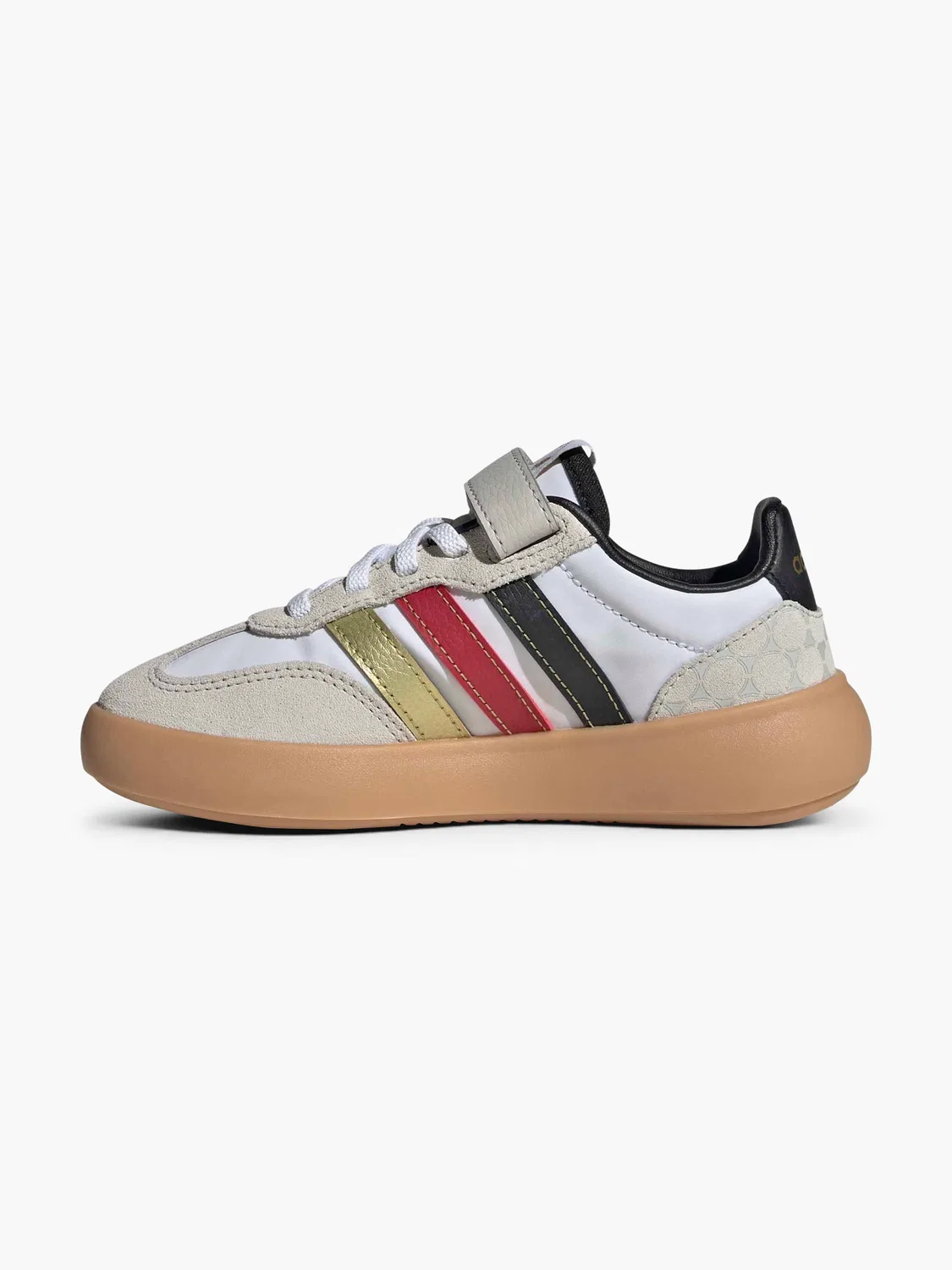Детские полуботинки на липучках Adidas, бежевый — фото 3