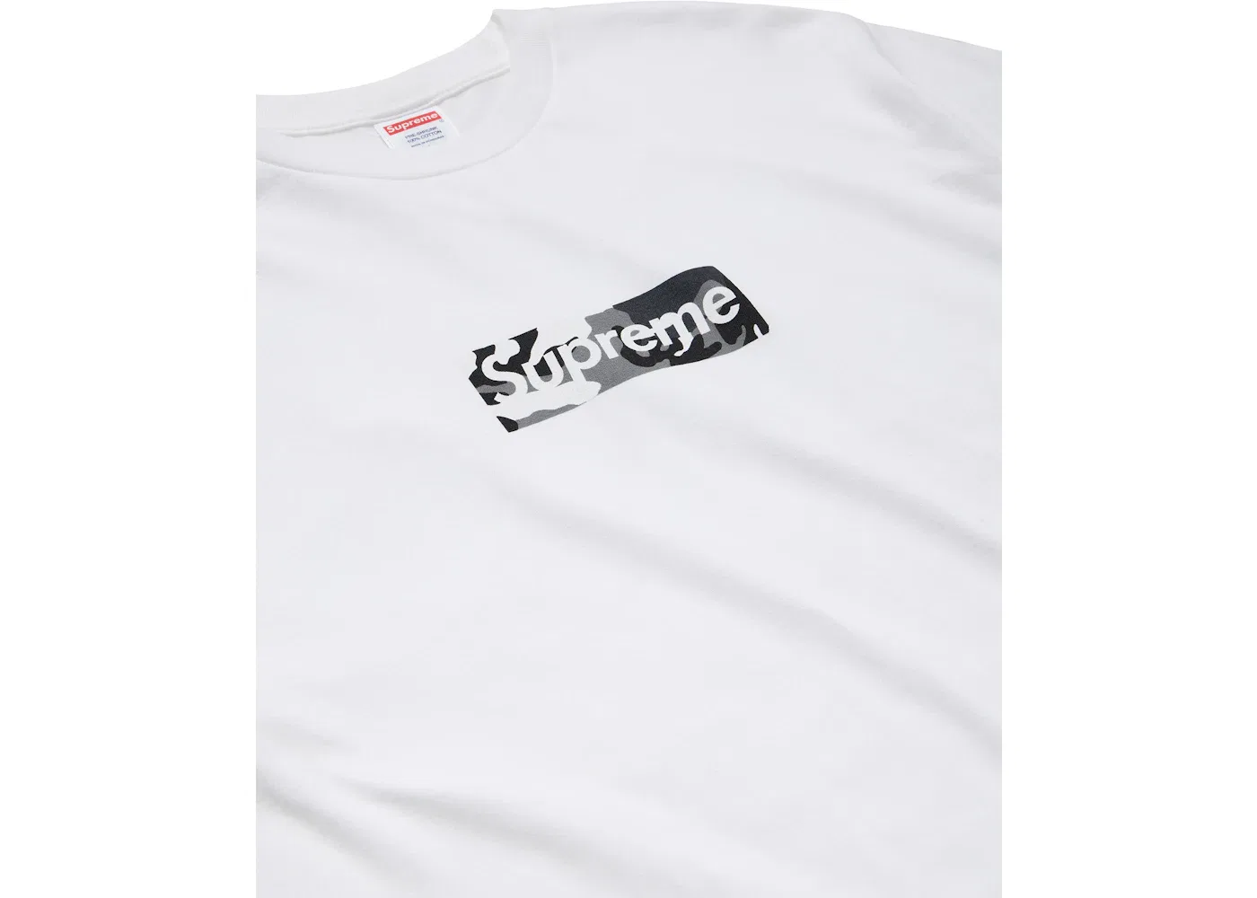 Мужская футболка с принтом Supreme Miami Box Logo Tee, White — фото 3