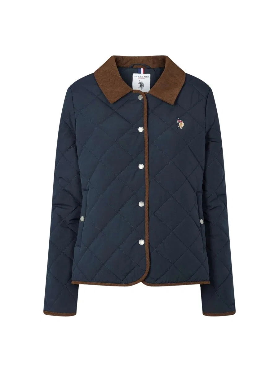 Куртка межсезонья «Мелу» темно-синего цвета U.S. Polo Assn.