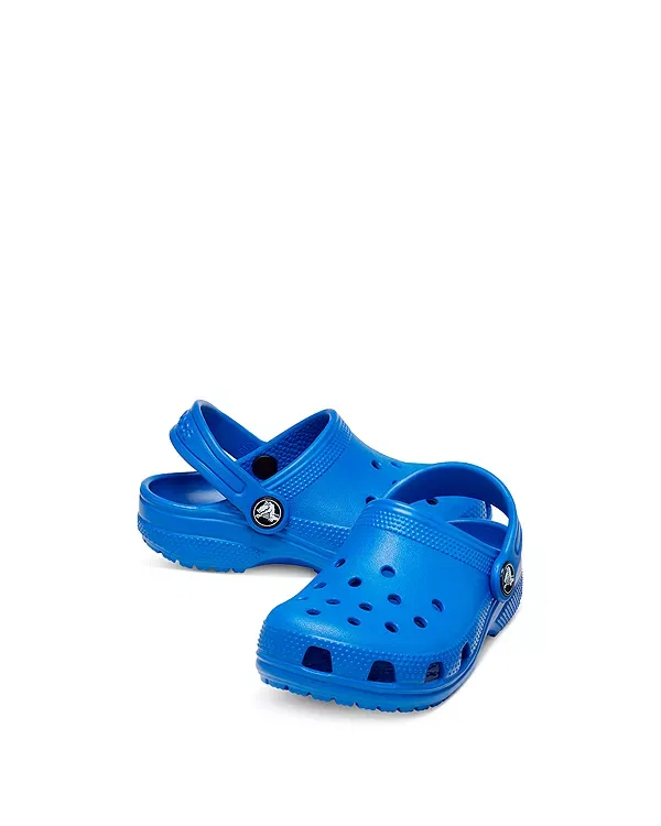 Детские сабо для девочек с перфорацией Crocs, синий — фото 2