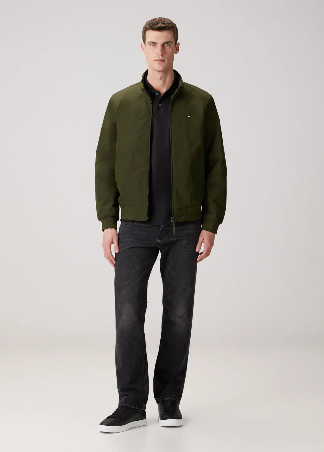 Поло Tommy Hilfiger Regular Fit, черный — фото 2