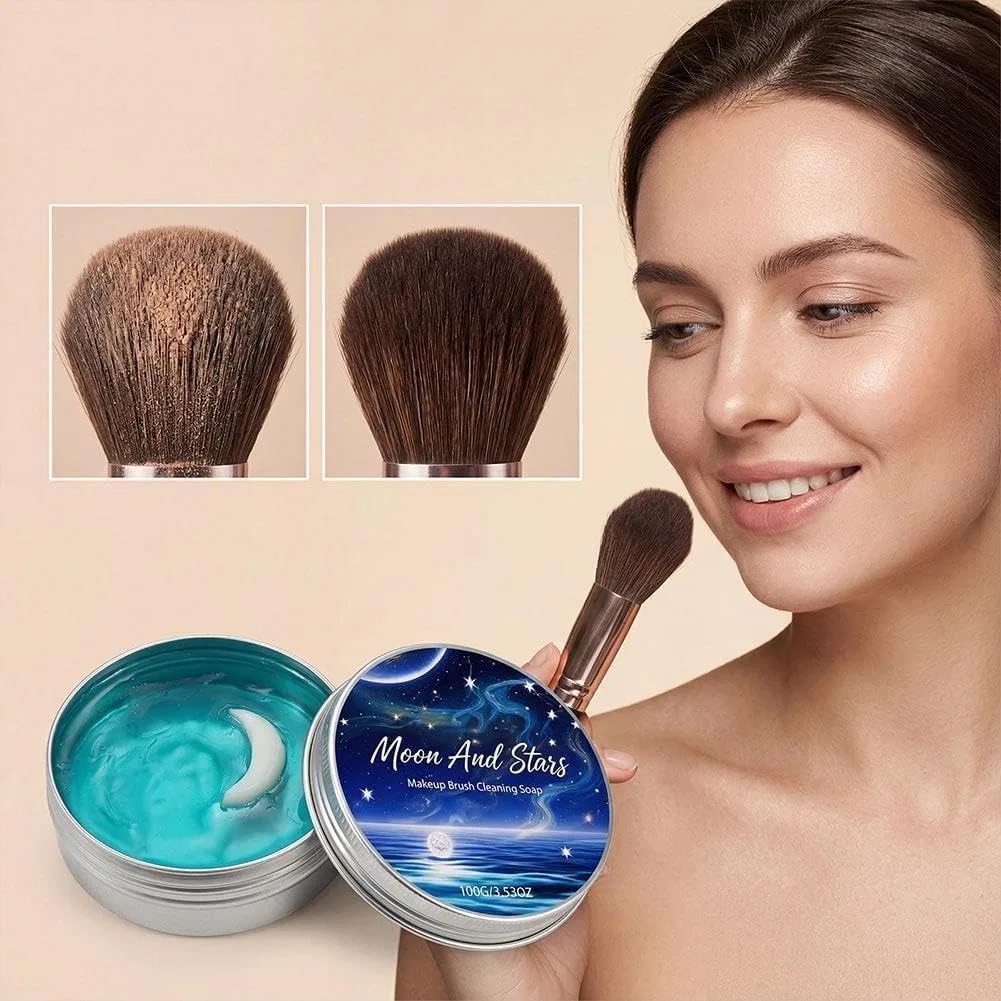 Мыло для чистки кистей Silikon-Make-up-Pinsel-Reinigungspad, Generisch, 100 г — фото 3