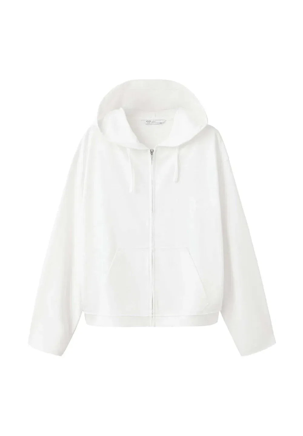 Подростковая толстовка на молнии Mango Kids, Off-White — фото 4