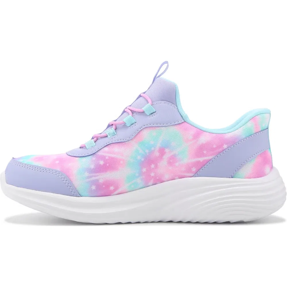 Детские слипоны Bounder Pro Skechers, Lavender Multi — фото 3