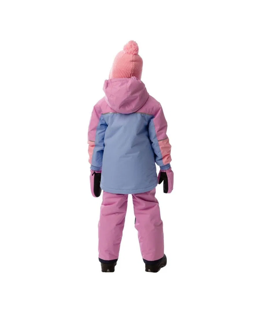Детский зимний комплект из куртки и полукомбинезона Deux par Deux, Pink Blue And Mauve — фото 3