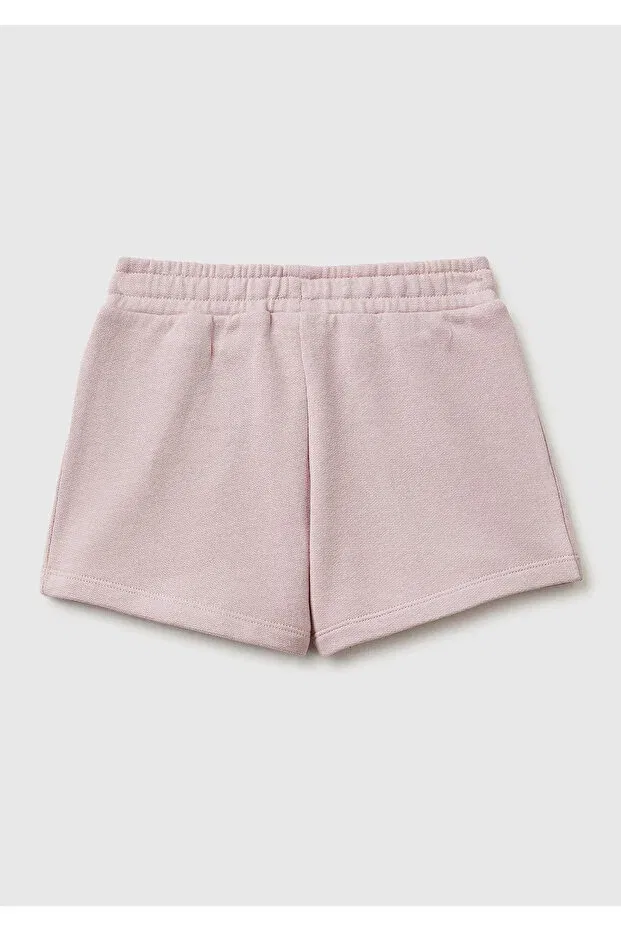 Детские шорты для девочек хлопковые United Colors Of Benetton, Dried Rose — фото 2