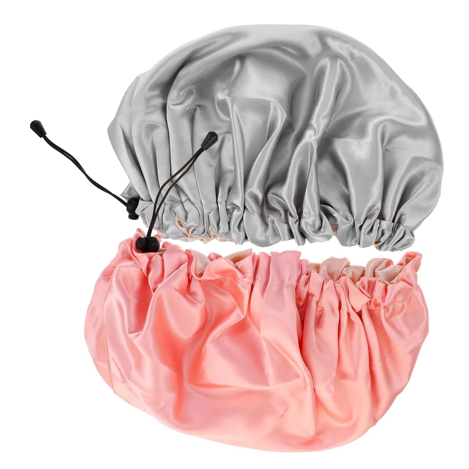 Шапочка для душа Beavorty, 2 шт, Satin, 34x34x0.6 см, Pink Grey