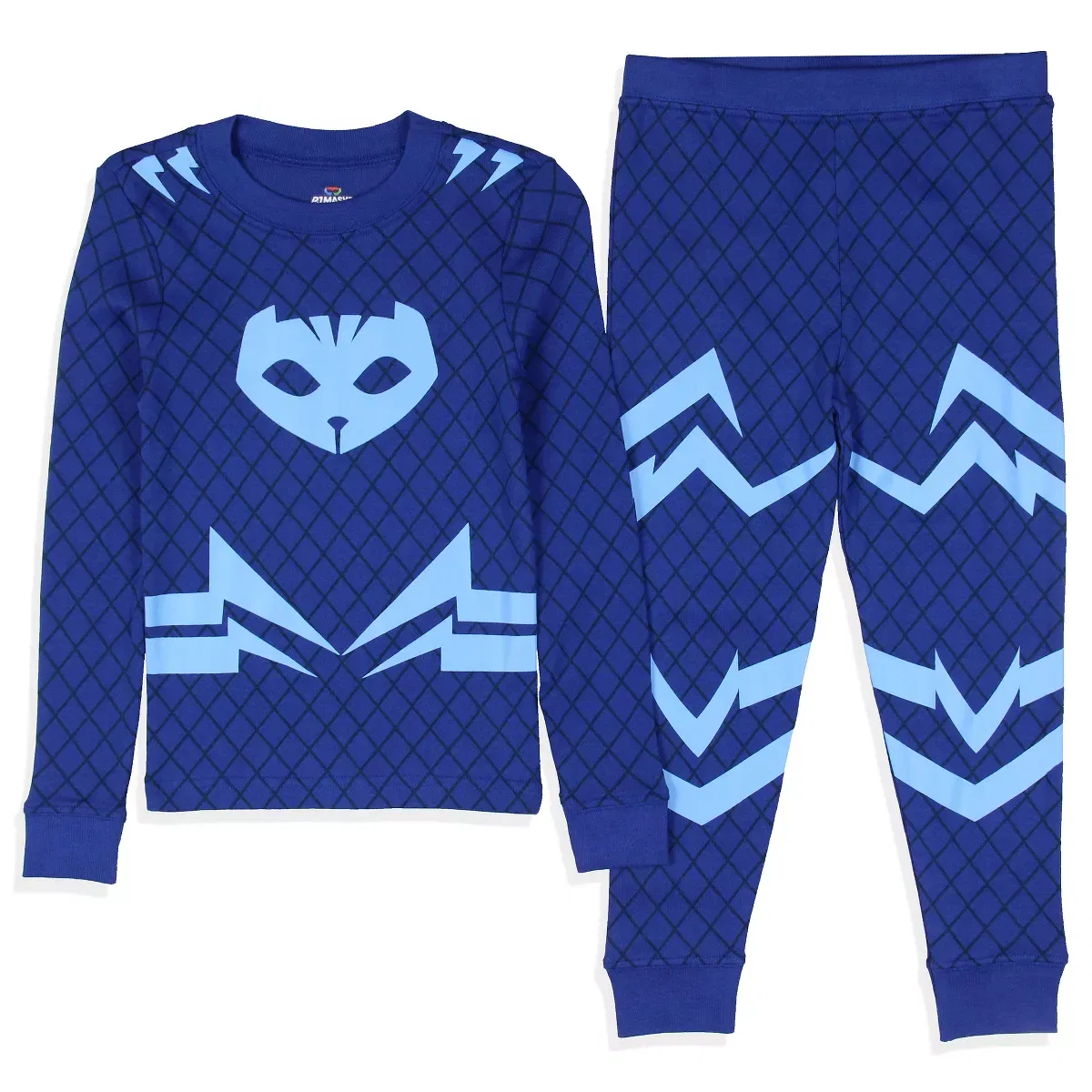 Детский комплект пижам с длинным рукавом Catboy PJ Masks, Синий — фото 3