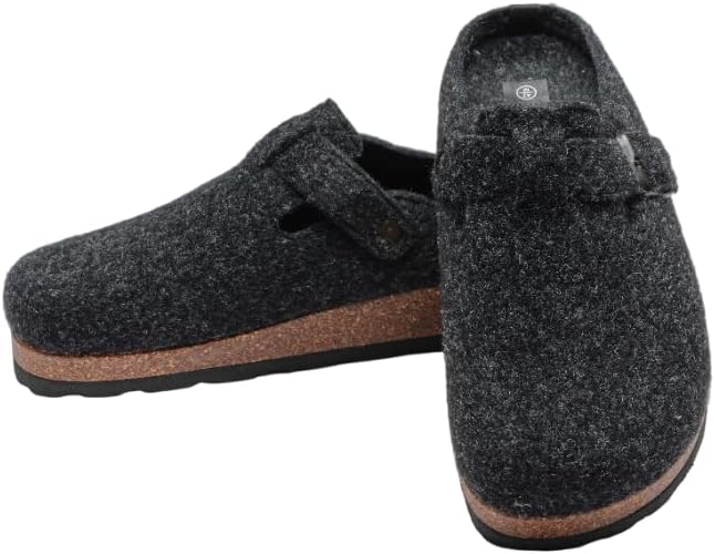 

I WUZZA BOTTLE NOW COMFY Экологичные мужские тапочки: переработанные, ультракомфортные, мягкие, идеально подходят для дома и улицы, Anthracite