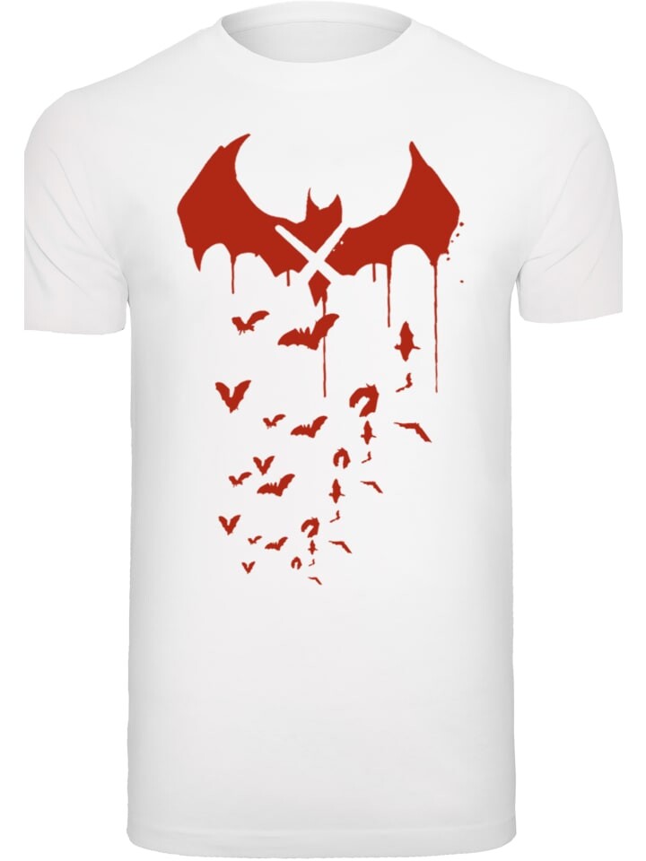 

Футболка F4NT4STIC DC Comics Batman Arkham Knight Bats X Drip, белый