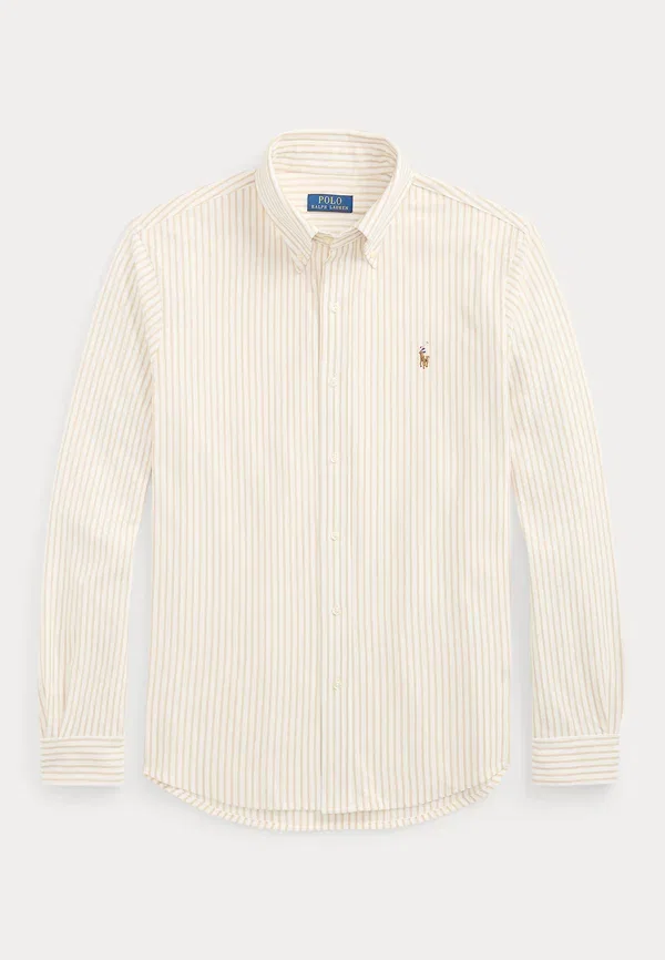 Рубашка оксфорд в полоску Polo Ralph Lauren, белый/прибрежный бежевый — фото 4