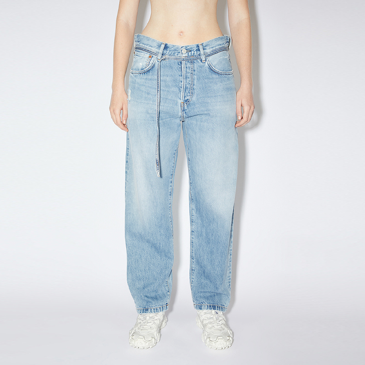 Прямые джинсы свободного кроя Acne Studios, светло-голубой — фото 3