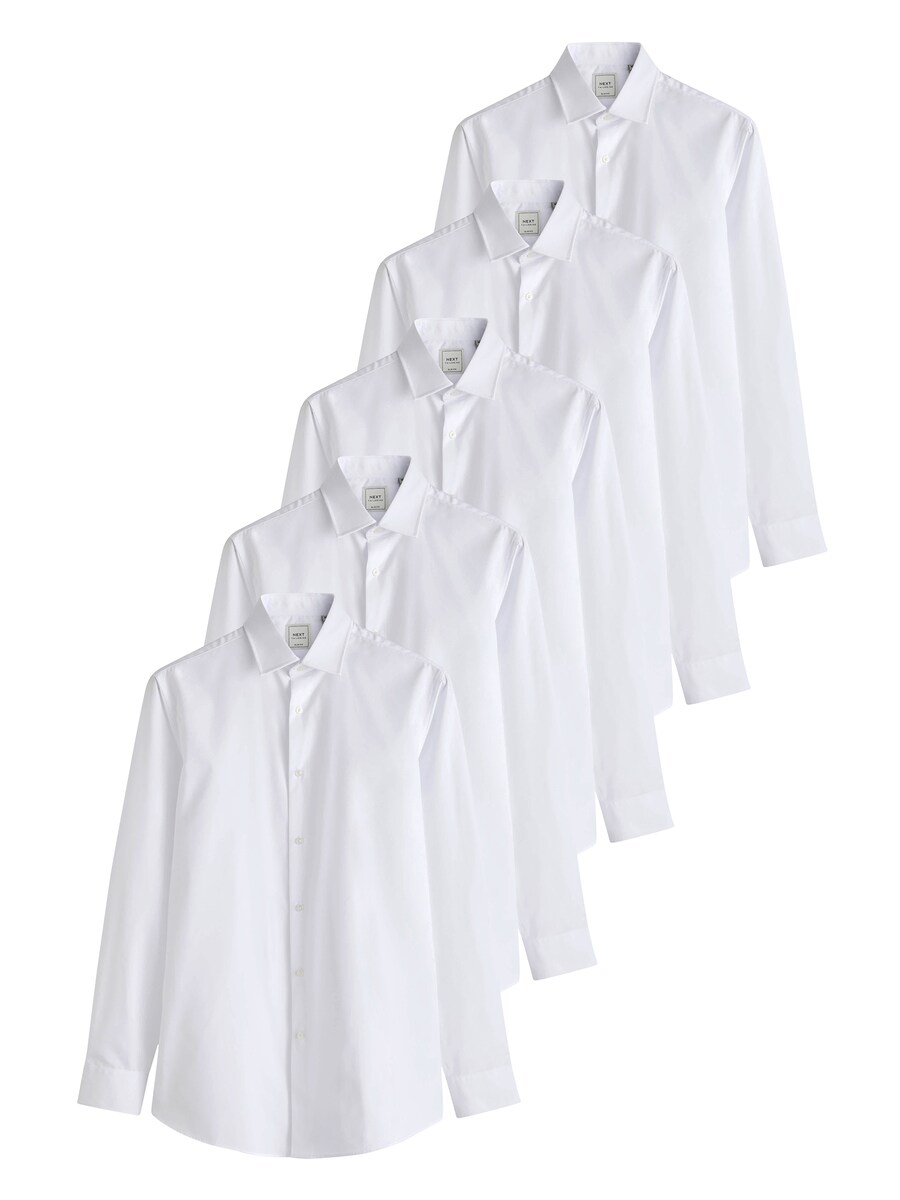 

Рубашка на пуговицах классического кроя Next, белый