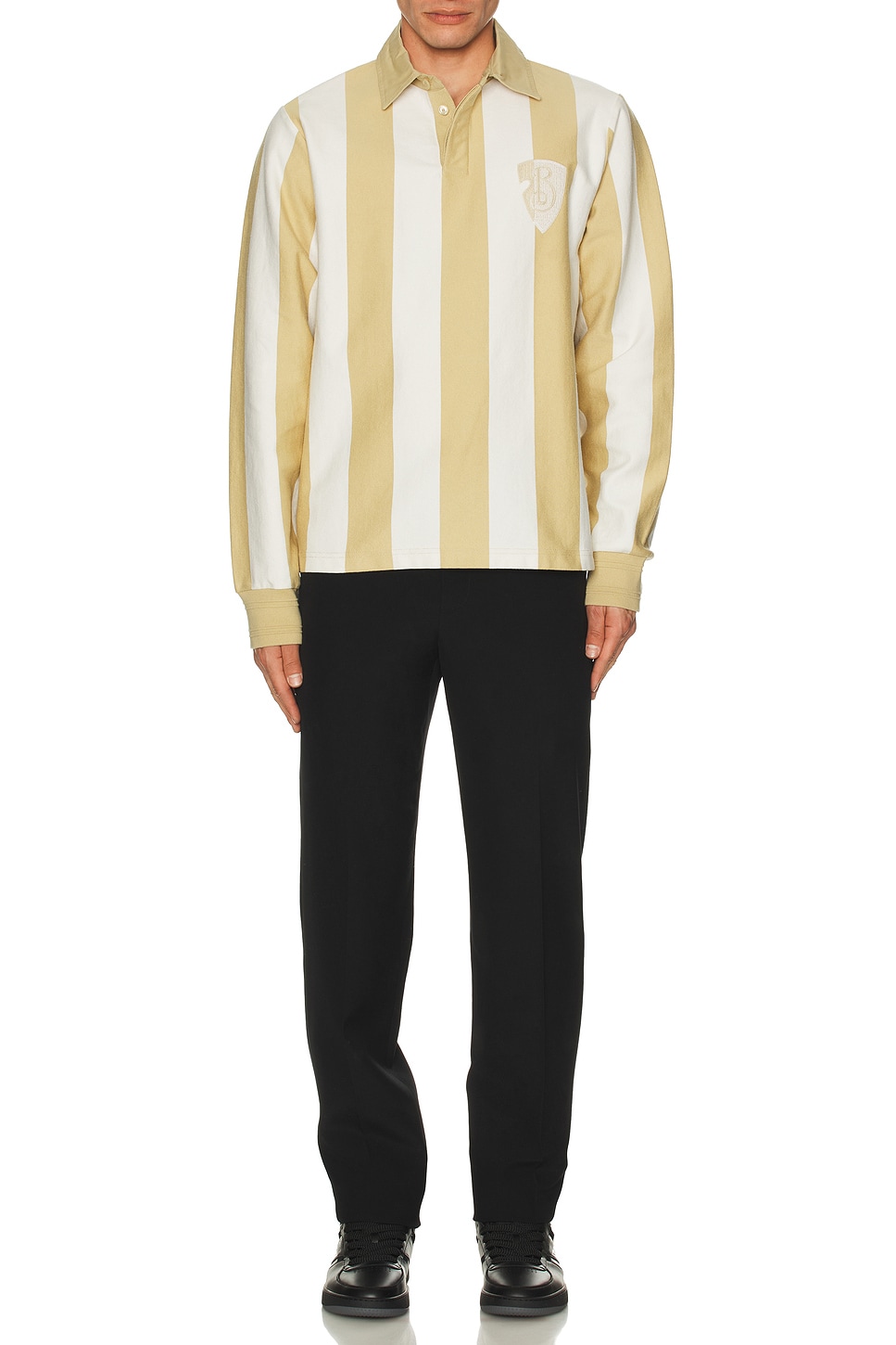 

Толстовка Panel Rugby Top With B-Shield Embroidery Burberry, Cracker
