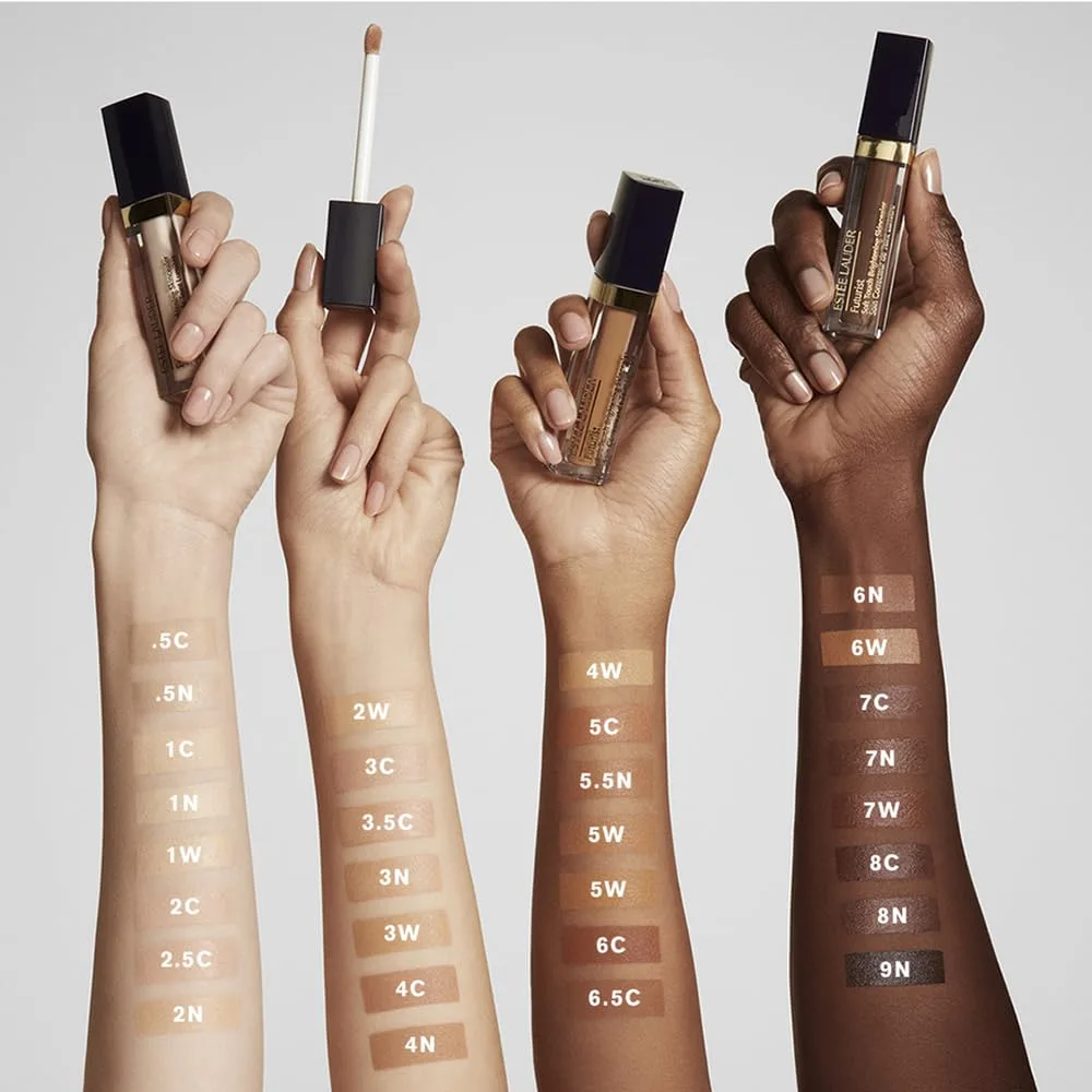 Осветляющий консилер Estée Lauder Futurist Soft Touch с витамином С, 0,2 жидких унции., 2C - Light medium with cool peachy undertones — фото 4