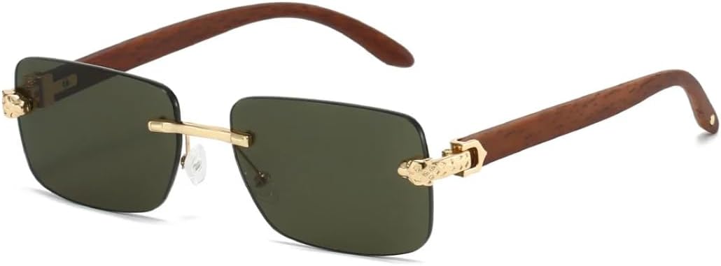 

Солнцезащитные очки с защитой UV400 | Градиентный леопардовый принт, маленькая оправа | для женщин и мужчин, для занятий спортом на открытом воздухе и вождения LXLHWN, Golden Green