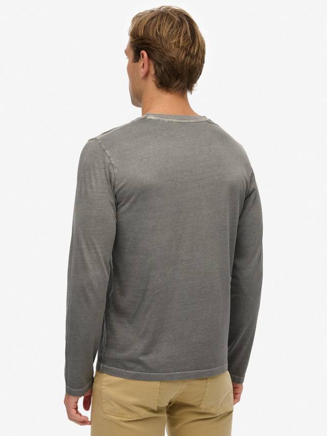 Классическая базовая хлопковая футболка Superdry, Sleet Grey — фото 2