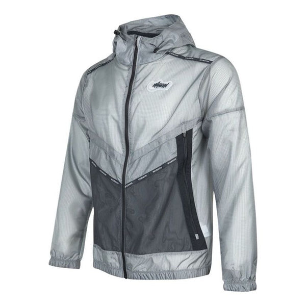 

Куртка Nike Repel Wild Run Windrunner Casual Printing Running Sports Woven Jacket Gray, серый