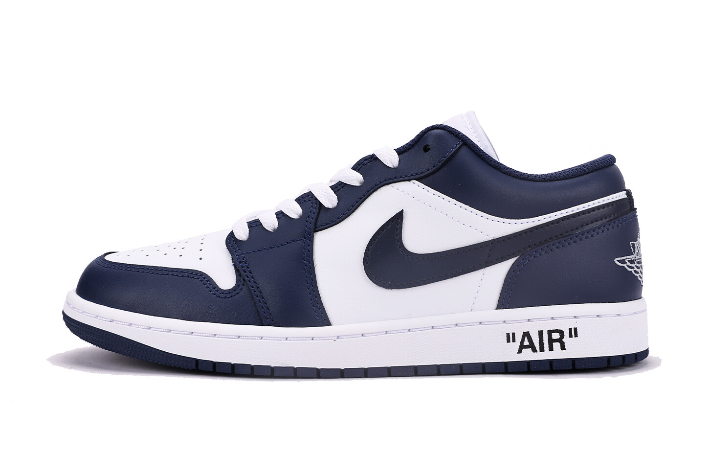 

Кроссовки Air Jordan 1 Vintage Basketball Shoes Men Low-top White/blue, синий