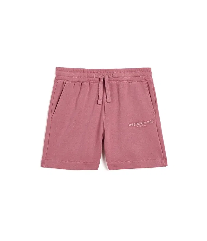 Шорты флисовые Sunfaded Fleece abercrombie kids, Dusty Rose
