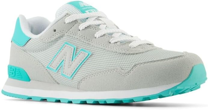 Кроссовки New Balance Kids 515 V1 на шнуровке, серый — фото 4