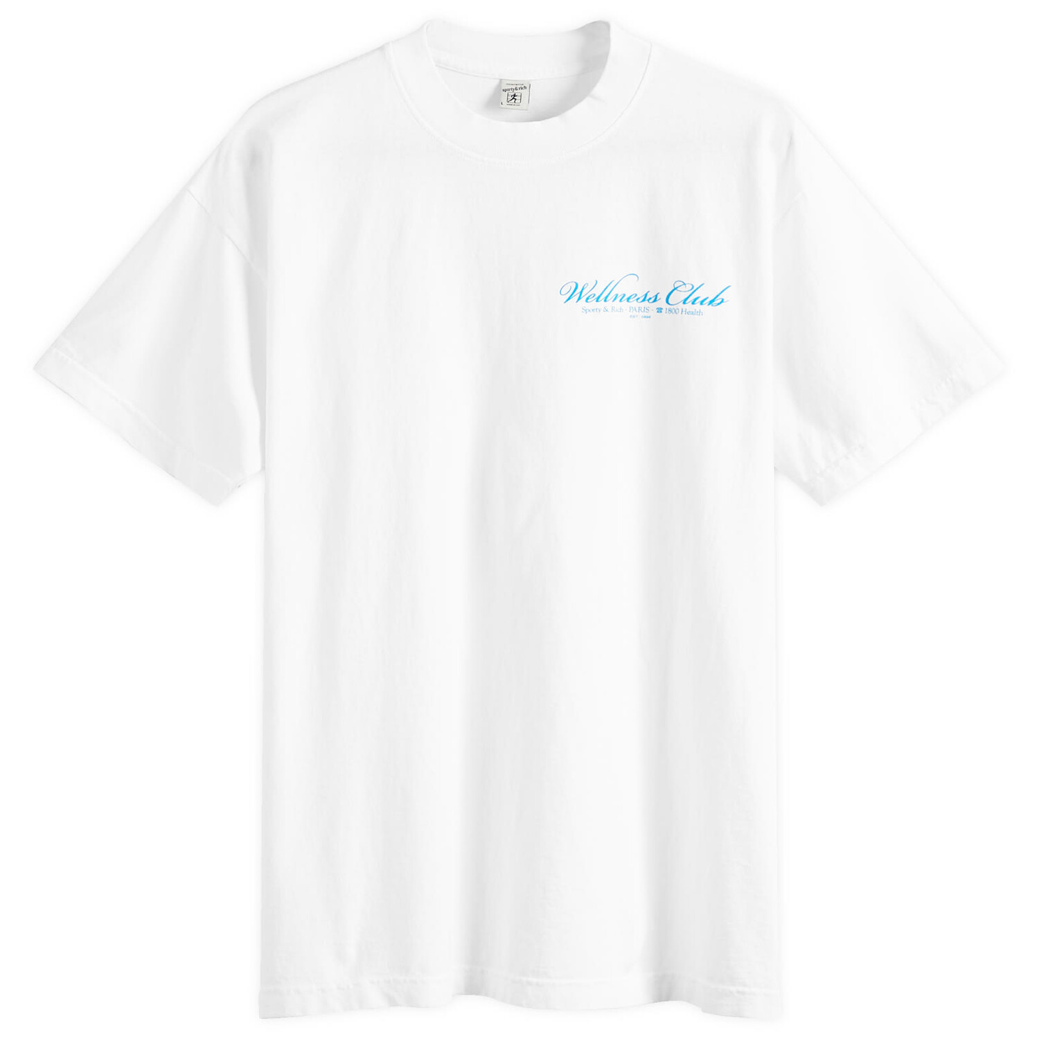 

Футболка Sporty & Rich 1800 Health T-Shirt, цвет White & Ocean