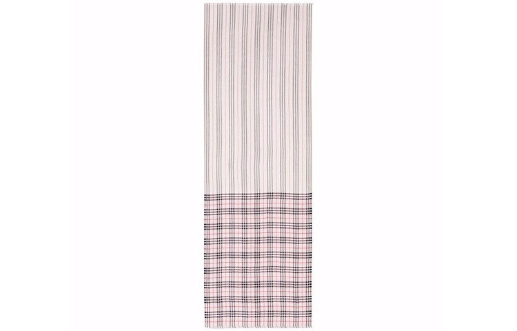 Burberry Винтажная коллекция Шелковый платок Женский Каменно-розовый оттенок, Stone Powder Color — фото 3