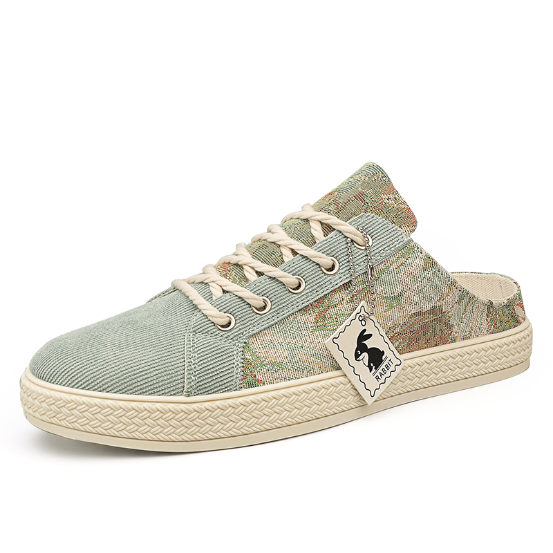

Мужские сандалии с закрытым носком, устойчивые к истиранию SHOUBA, Beige Green