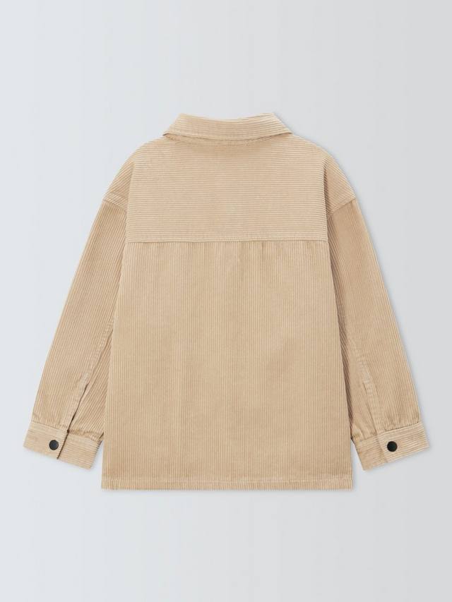 Детская походная рубашка из вельвета John Lewis, Beige — фото 4