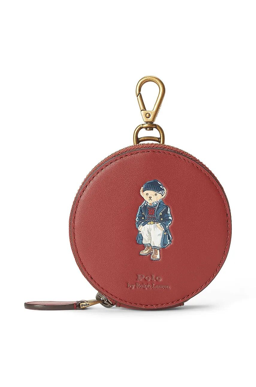 

Кожаный кошелек Polo Ralph Lauren, красный