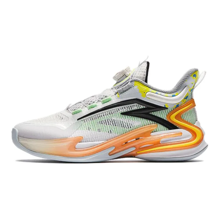 Antakids Whirlwind 2.0 Slip Resistant Low Top детские баскетбольные кроссовки White Green Black