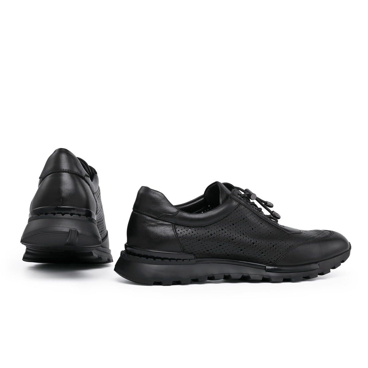 Мужские туфли CHRISDIEN DENY Men's Casual Shoes Men Low-Top Black — фото 4