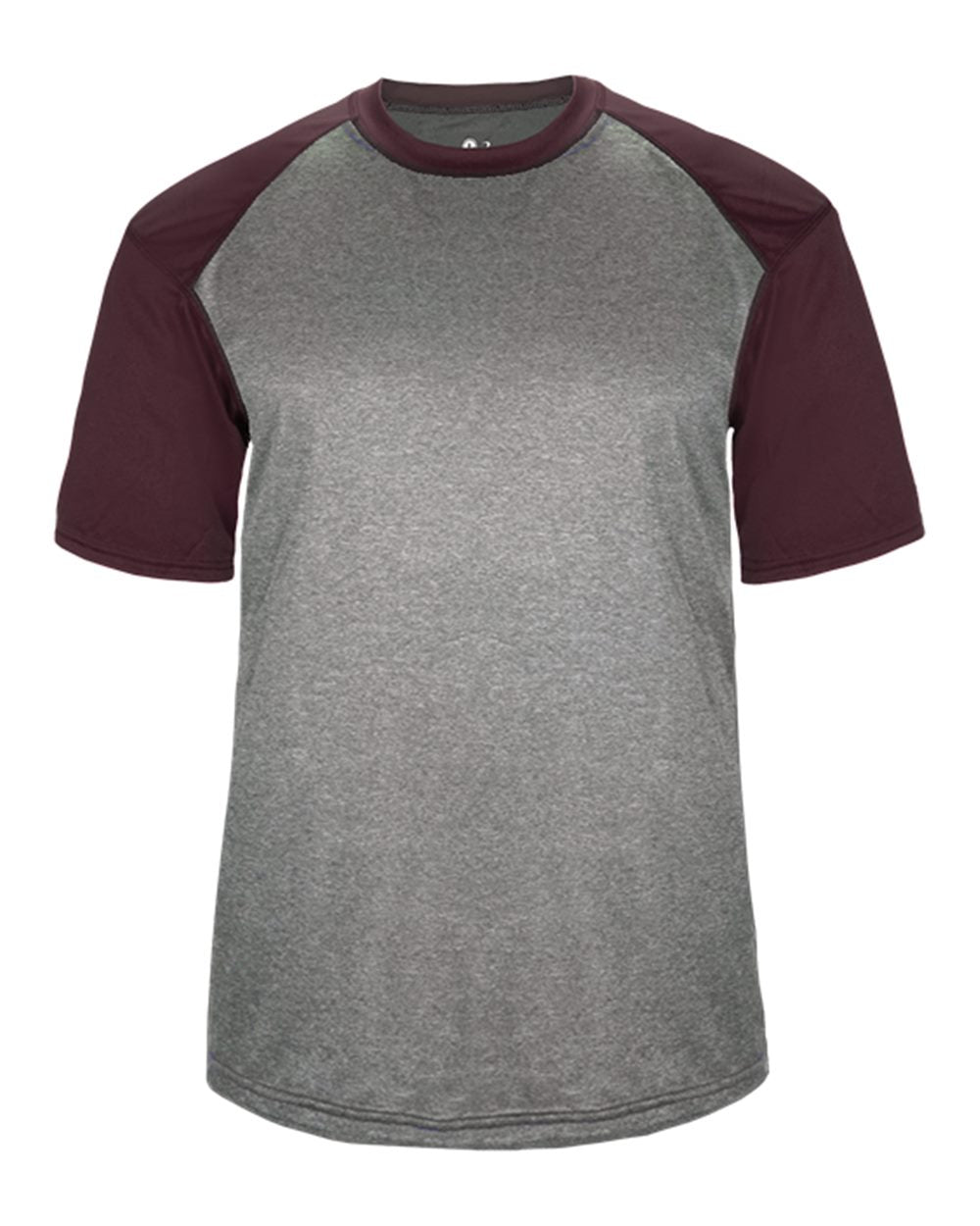 

Футболка Pro Heather Sport Badger, цвет steel heather/ maroon