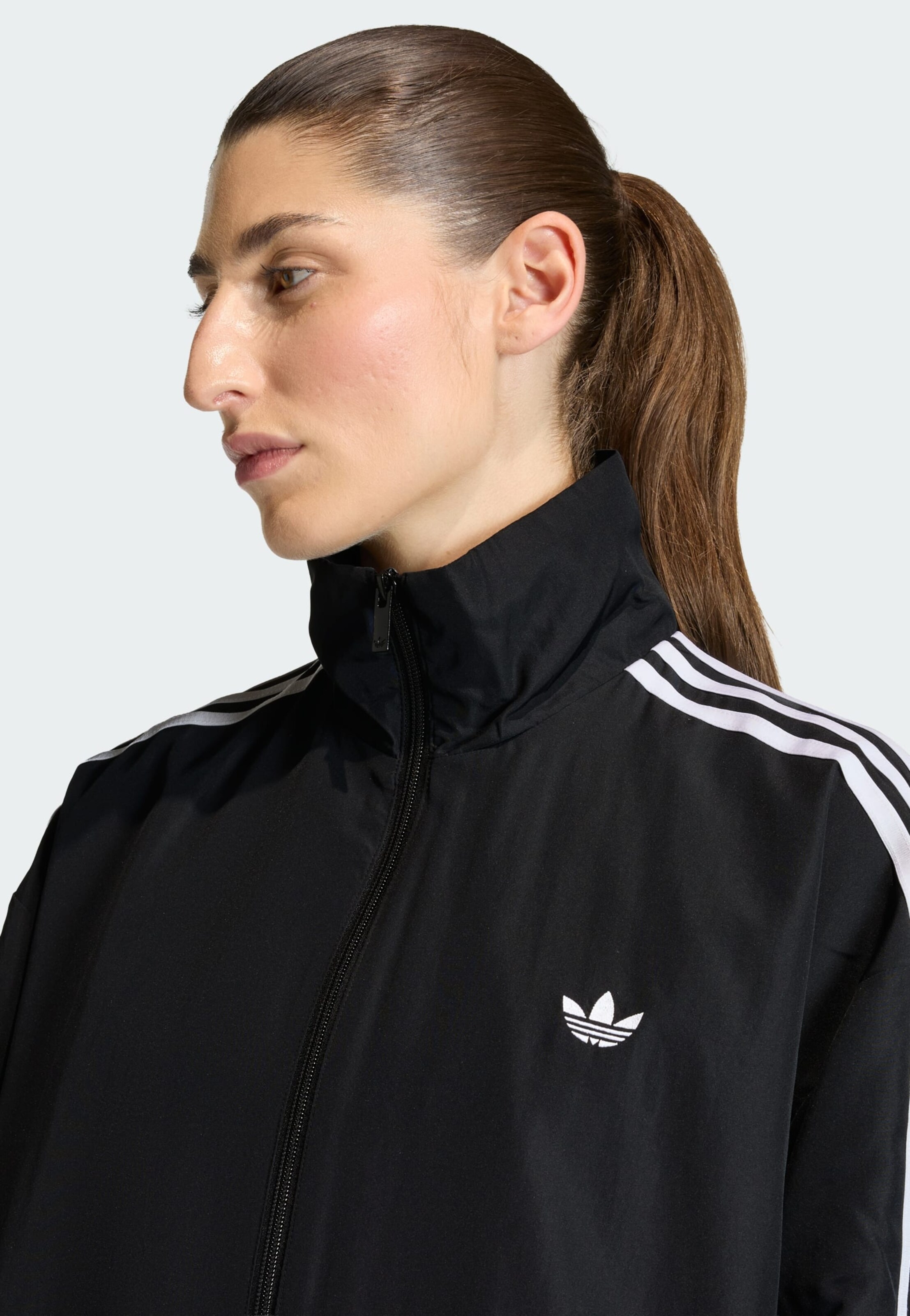 Adidas Originals Куртка межсезонная 'Firebird Adilenium' черная — фото 4
