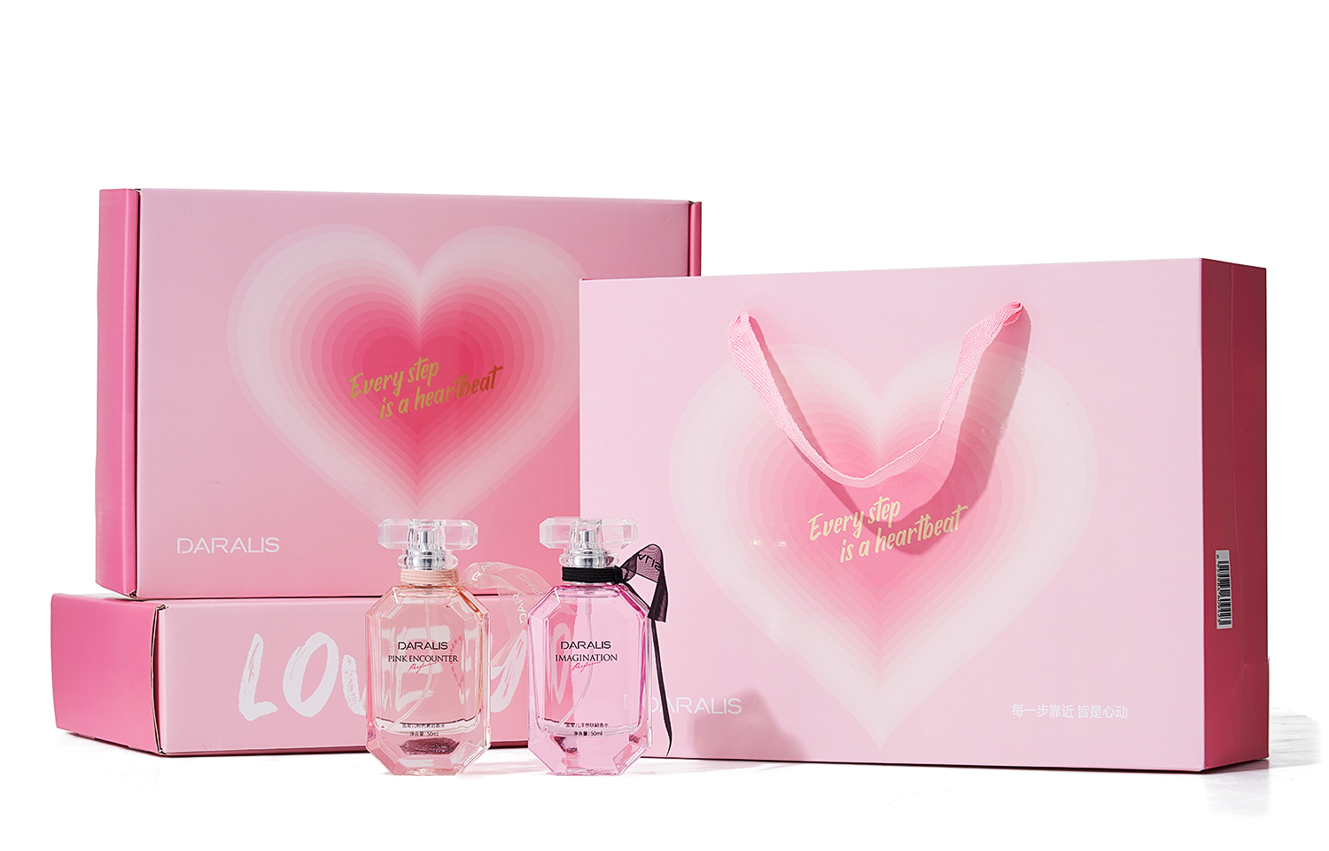 Подарочный набор парфюмерной воды Di Ai'er: Imagination и Pink Encounter, 50 мл*2