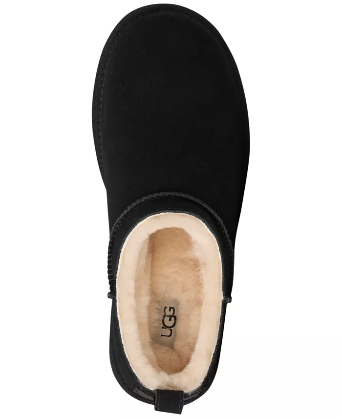 Женские классические ботильоны UGG с микро-язычком UGG, черный — фото 3