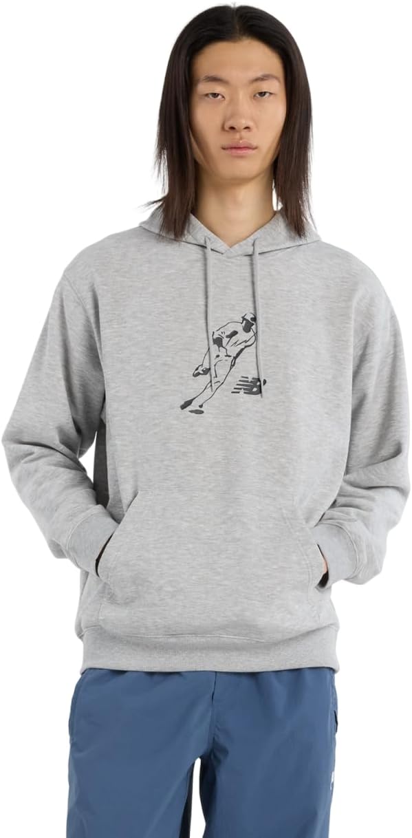 

Мужская толстовка New Balance Shohei Ohtani из французского махрового трикотажа Always on Logo (MT51738), серый