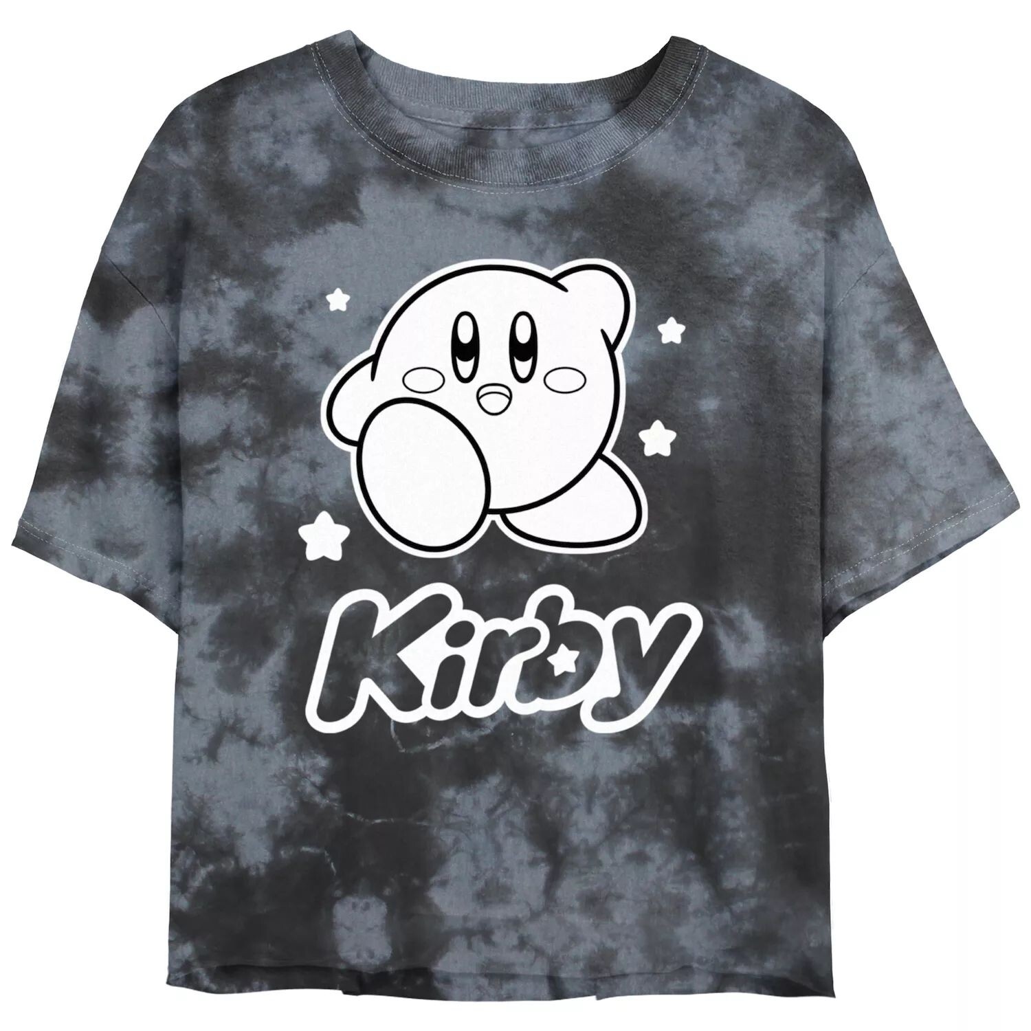 

Монохромная футболка Nintendo Kirby для юниоров с графическим рисунком Bombard Wash Licensed Character