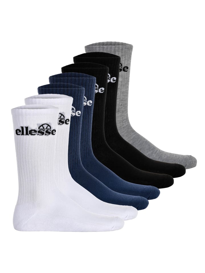 

Носки ellesse Socken 7er Pack, цвет Schwarz/Weiß/Blau/Grau
