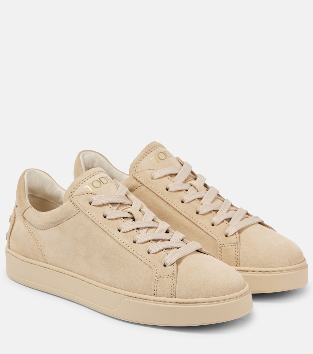 Замшевые кроссовки Tod's, Naturale Chiaro